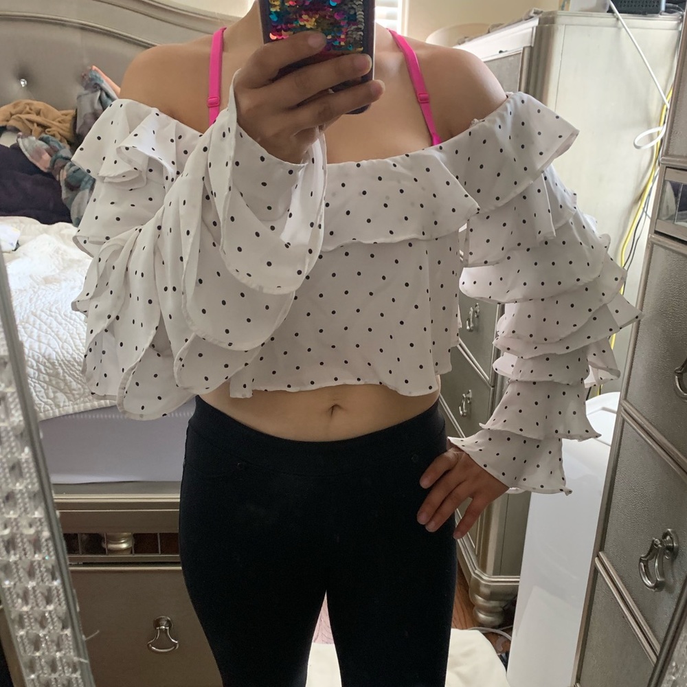 Forever21 ruffle crop top